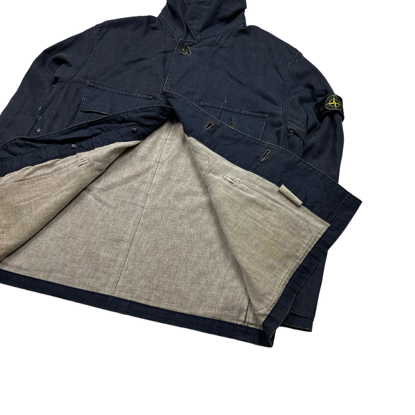 Stone Island 1999 Waxed Cotton Multipocket Jacket - Medium