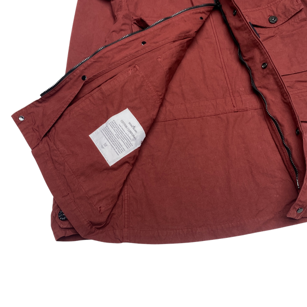 Stone Island 2020 Red Cotton Cordura Field Jacket