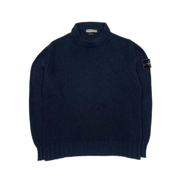 Stone Island Navy Vintage 1998 Knit Pullover