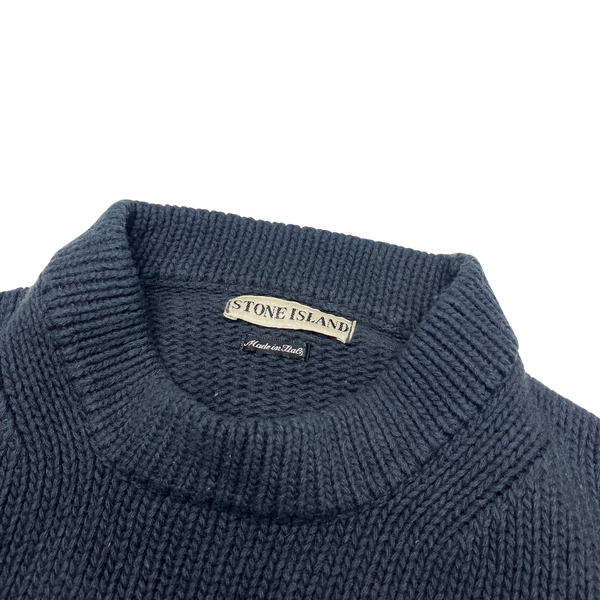 Stone Island Navy Vintage 1998 Knit Pullover