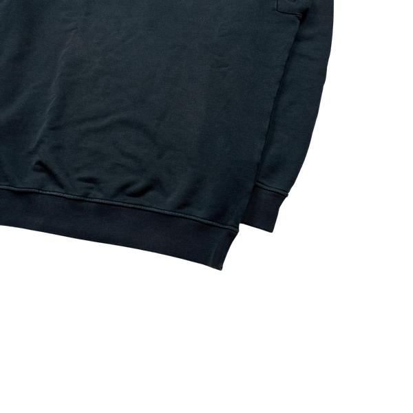Stone Island 2016 Black Cotton Crewneck Sweatshirt - Large