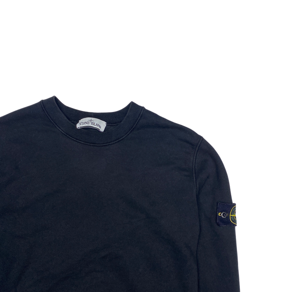 Stone Island 2020 Black Cotton Crewneck Sweatshirt