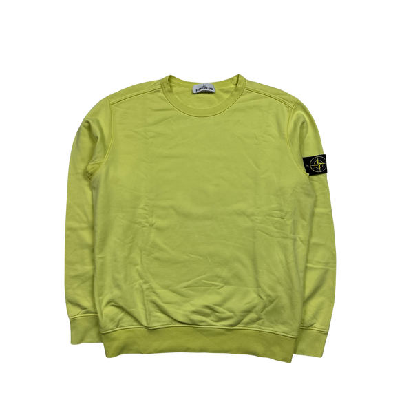 Stone Island 2019 Yellow Crewneck Sweatshirt - XL