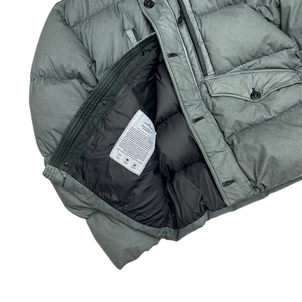 Stone Island 2017 Grey Resin Poplin Down TC Puffer Jacket