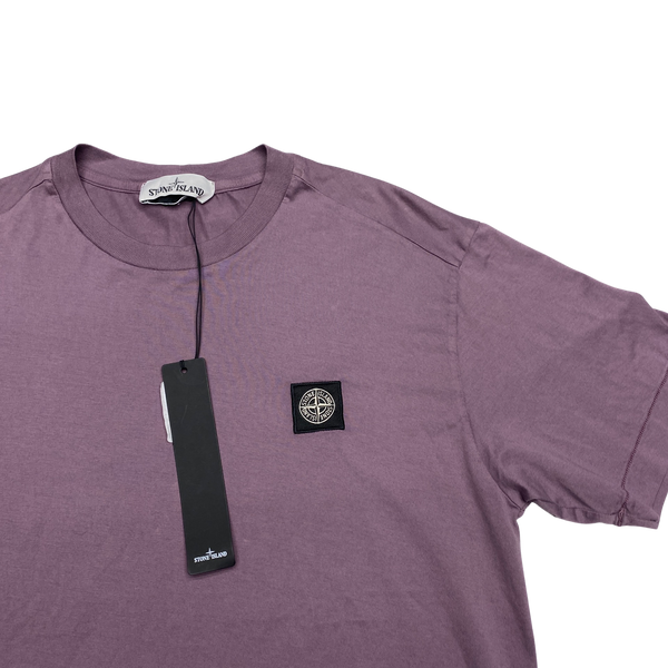 Stone Island Magenta Cotton T Shirt