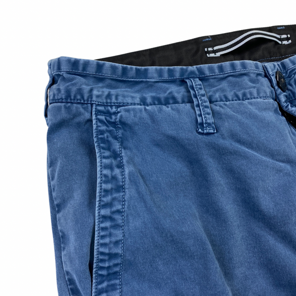 Stone Island Blue Skinny Fit Cargo Trousers