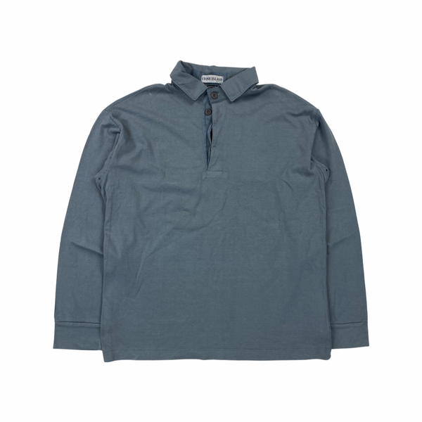 Stone Island Vintage Longsleeve Cotton Polo Top