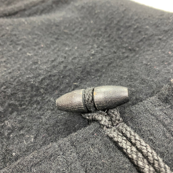 Stone Island 2002 Black Wool Duffle Jacket