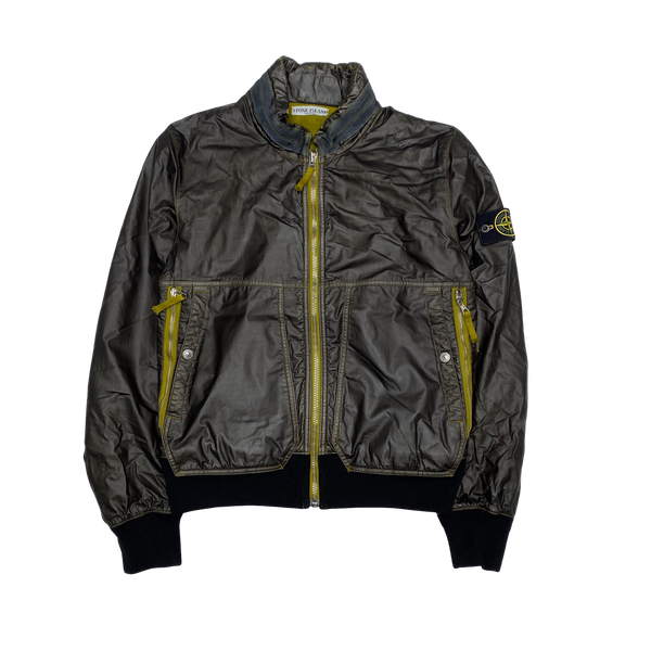 Stone Island 2009 Mussola Gommata Fleece Lined Jacket