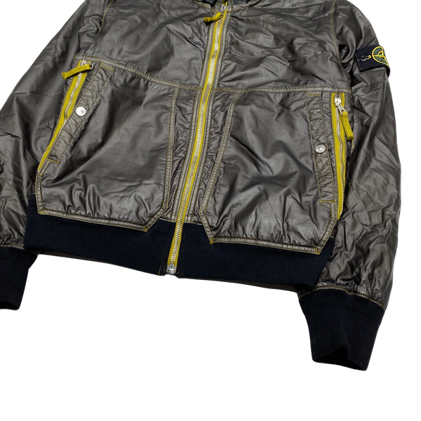 Stone Island 2009 Mussola Gommata Fleece Lined Jacket