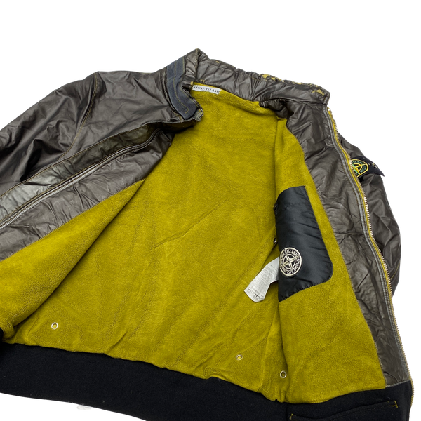 Stone Island 2009 Mussola Gommata Fleece Lined Jacket