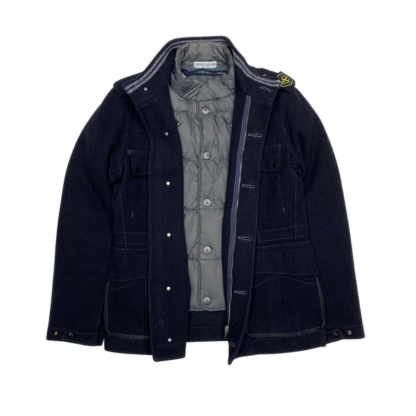 Stone Island Down Filled Dutch Rope Shoulder Badge Jacket