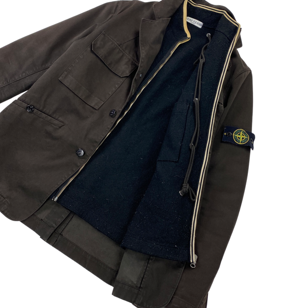 Stone Island 2006 Brown Dutch Rope Lined Winter Jacket
