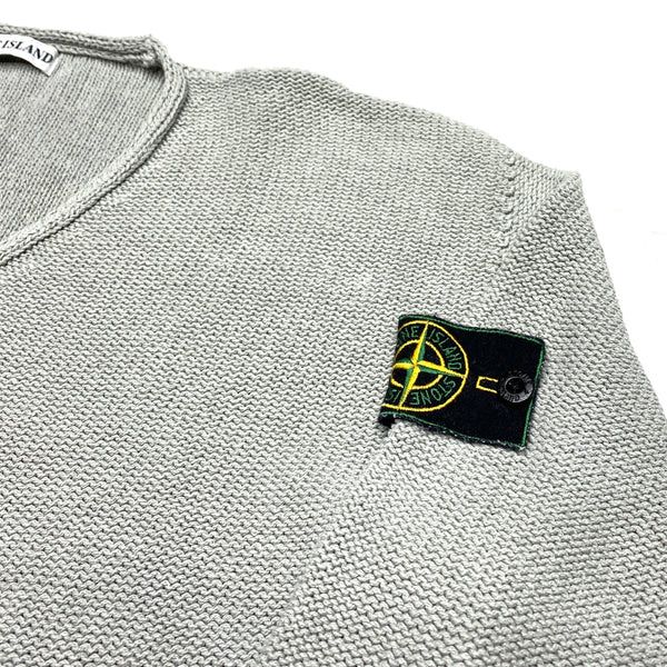 Stone Island Vintage 1997 Pale Blue Knitted Jumper