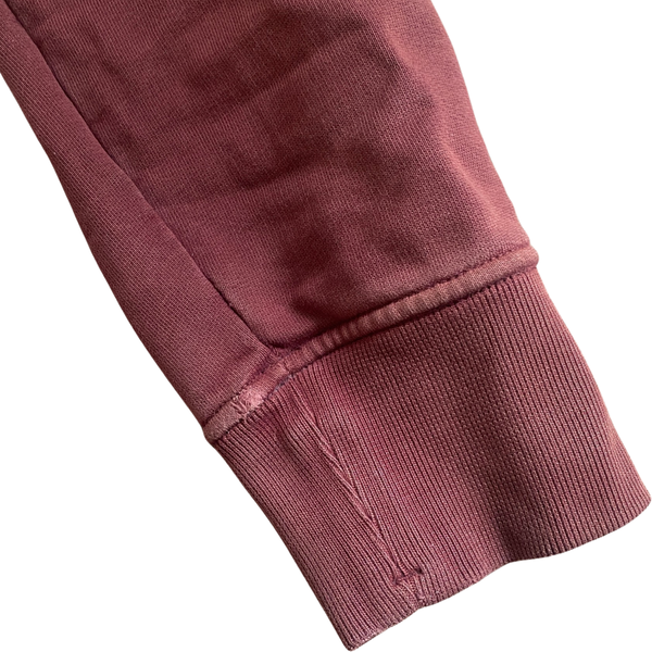 Stone Island Burgundy Crewneck Cotton Jumper