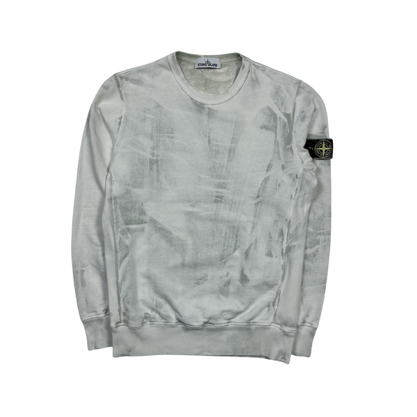 Stone Island Hand Corrosion Crewneck Sweatshirt - Medium